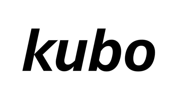 Black 'kubo' logo on a white background